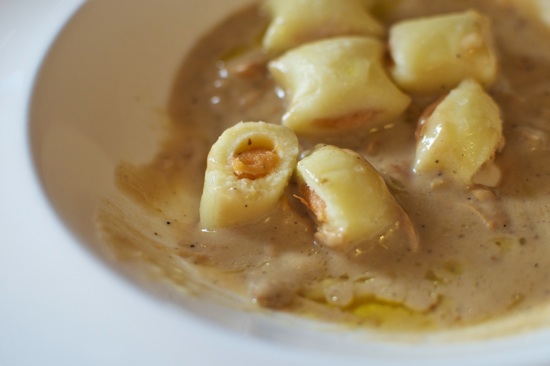 Pasta Pillows in Mushroom Sauce, Blavis